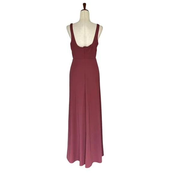 Birdy Grey Dress Women's Large "Alex" Dress in Crepe Rosewood Bridesmaid Formal - Picture 5 of 13